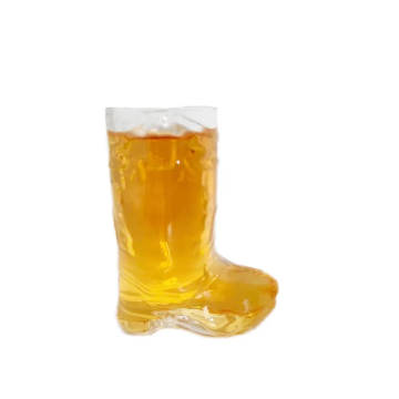 Handmade Transparent Plastic Cowboy Boots Decal Shot Glass