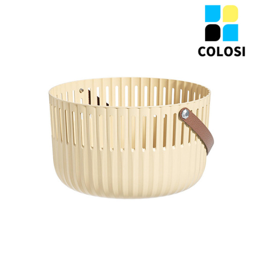 White Plastic Outdoor Picnic Storage Basket