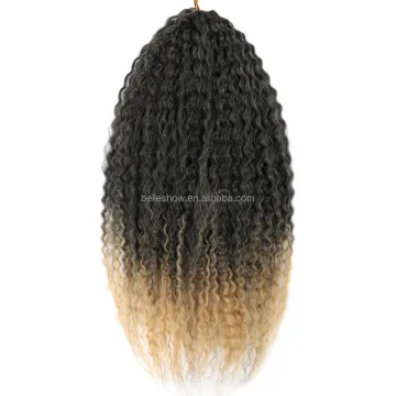 Crochet Hair Afro Kinky Curly Synthetic Ombre Crochet Braiding Hair Extensions Marley hair