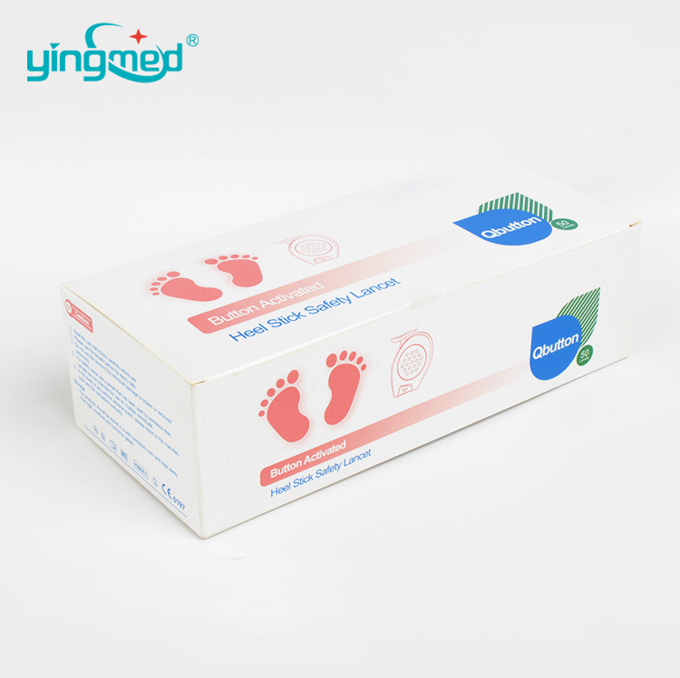 Button Heel Stick Safety Lancet +Yingmed (7)