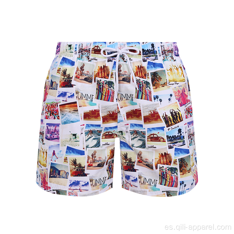 Shorts de playa estampados de secado rápido