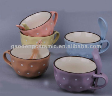 2013 newest soup mug with spoon