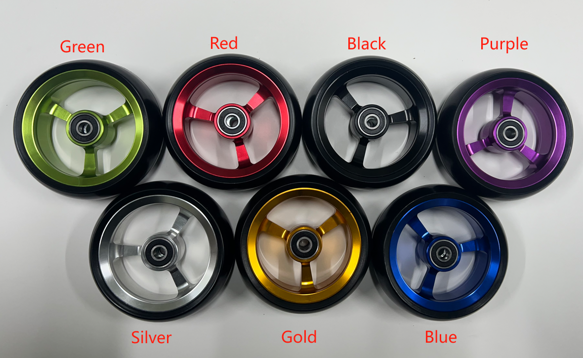 Premium 3-inch wheelchair Aluminum Front Wheel