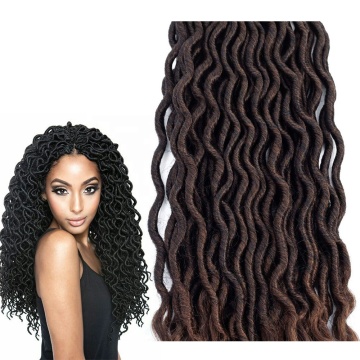 sister twist micro Faux Straight natural spring locs wholesale Wavy Goddess synthetic crochet braids dreads