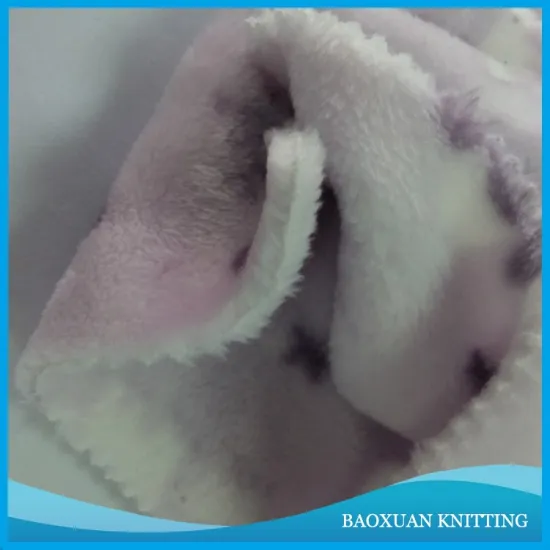 100%polyester double-sided about 1cm thick printed flannel fabric for blanket