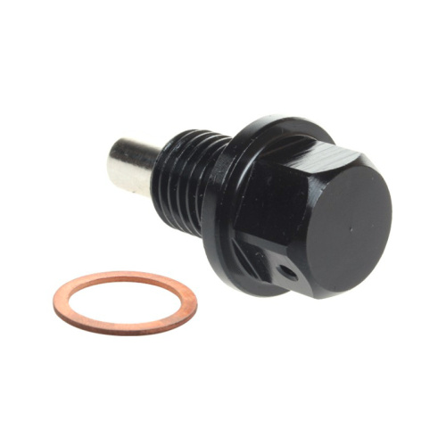 Aluminum alloy oil pan screw magnetic drain plug