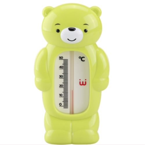 A0325 Cartoon Bear Baby Tillbehör Badvattentermometer