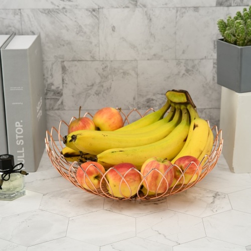 Stainless Steel wire fruit Storage Basket Fruit set