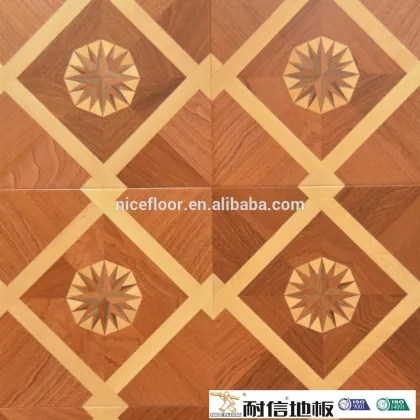 Grade AB Indoor bed parquet floor Multi layer solid parquet flooring