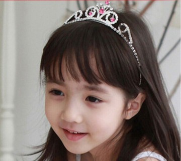 Baby headband lovely diamond crown princess children Hair accessories wholesale manufacturers selling support