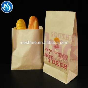 Brown kraft paper bag for food take away