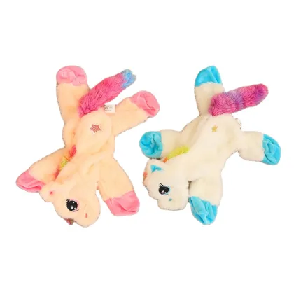 Cute Rainbow Crouching Unicorn Doll