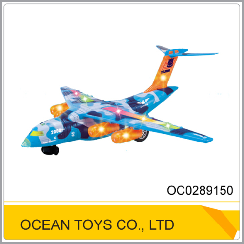 New kids plastic battery operated toy plane with light OC0289150