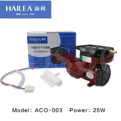 HAILEA ACO-003 DC 12V Air Compressor for Hydroponics and Aquariums