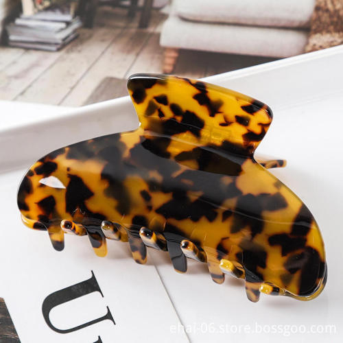 Customized Elegant Acrylic Leopard Claw Hair Clip for Women
