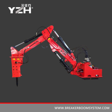 multifunction boom rockbreaker system