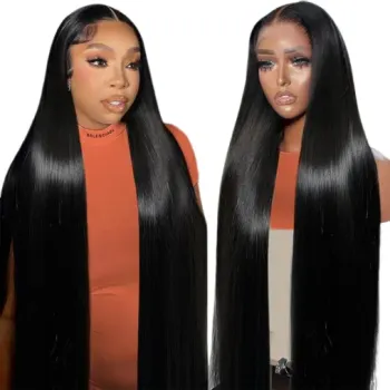 30 40 Inch Wig Human Hair Lace Front Body Wave Long Straight Virgin Hair Blonde 613 Full Lace Wigs Wholesale Deep Curly Wigs