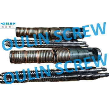 Cincinnati Cm80/143 Twin Conical Screw Barrel for PVC Sheet, Profile, Pipe Extrusion