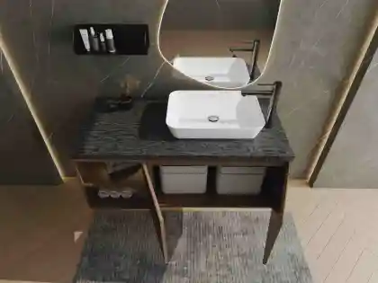 Contemporary Moisture-Proof Bathroom Vanity Cabinet