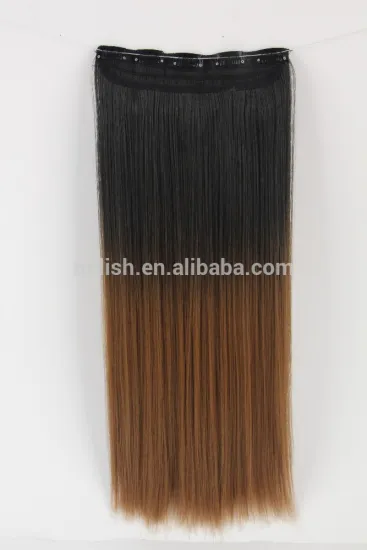 MFW-0105 Top New beauty synthetic fashion gradient color hair wig extension