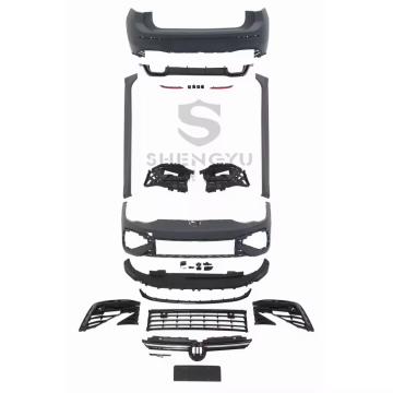 VW Golf 8 R Style Car Body Kit with Front Rear Bumper, Grille, Side Skirts, and Rear Diffuser