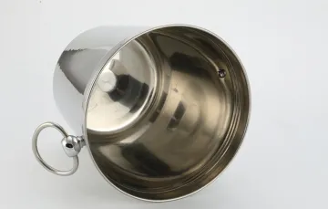 Large Ice Bucket With Side Ring Handle
