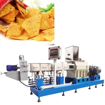 Industrial Frying Food Making Machine: Extruder and Oil Frying Line