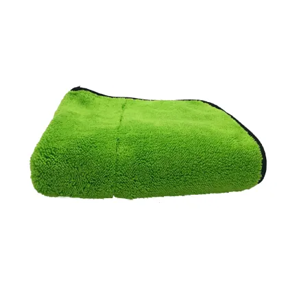 Yellow Black Car Cleaning Wash Polish Microfiber Towel