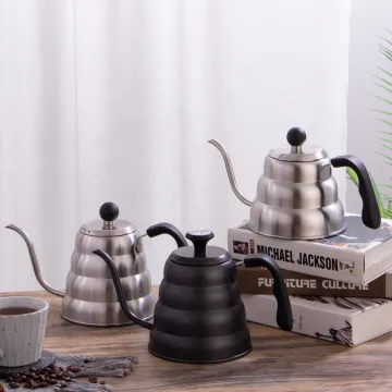 Stainless Steel Fine Mouth Drip Coffee Pot for Hand Brewing