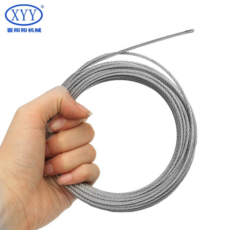304 Stainless Steel Bright Single Wire Rope 0.6mm Diameter Galvanized 316L Steel Grade Welding Service Model Number 4mm ANSI