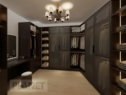 Modern Design Walk In Wardrobe Cloth Closet