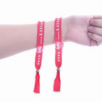 Personalized Fabric Wristbands for Events with Custom Logo