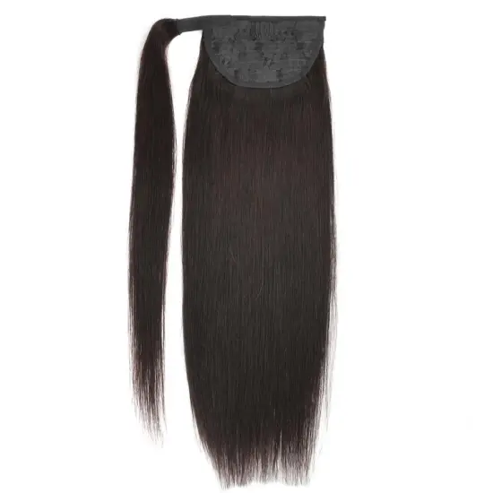 Thick extensions virgin european claw clip 100% human hair ponytail