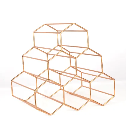 6 Bottle storage Wine Rack Metal Bottle Holder