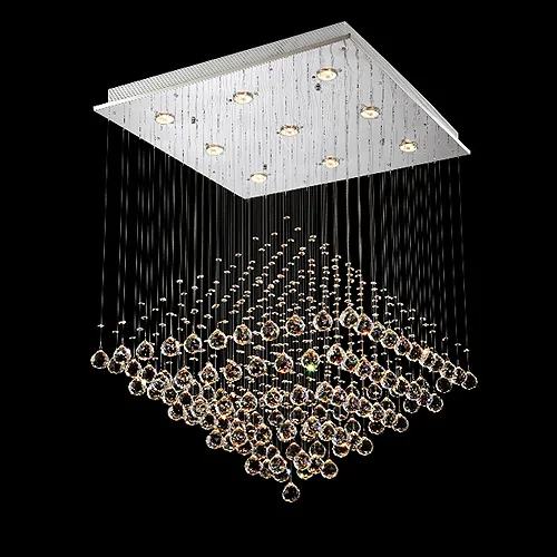 wholesale fancy home decorative lighting fixture fiber optic chandelier