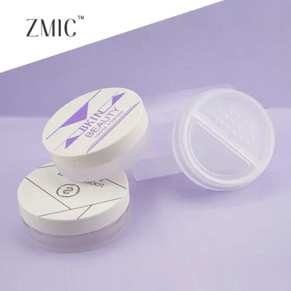 Round Powder Container with Sifter - Beauty Packaging Loose Powder Case