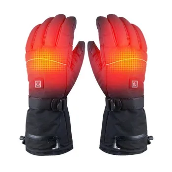 Smart Leather Heating Gloves - Winter Touchscreen Compatible, Cold-Proof, and Warm Keeping for Outdoor Activities
