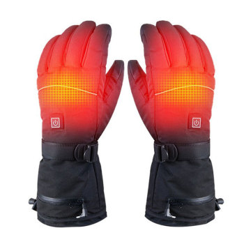 Smart Leather Heating Gloves - Winter Touchscreen Compatible, Cold-Proof, and Warm Keeping for Outdoor Activities
