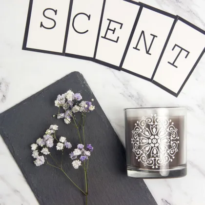 Decorative Customizable Logo Coconut Srtongly Smells Luxury Candles