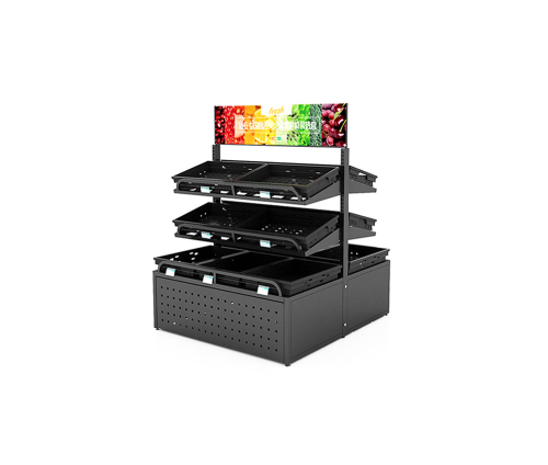 Metal Fruit and Vegetable Display Shelves
