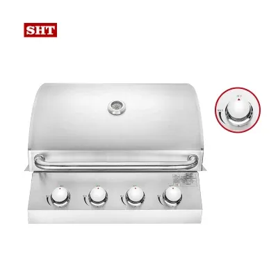 Outdoor Kitchen Indoor Smokeless Tools Built in Gas BBQ Grill with Grill