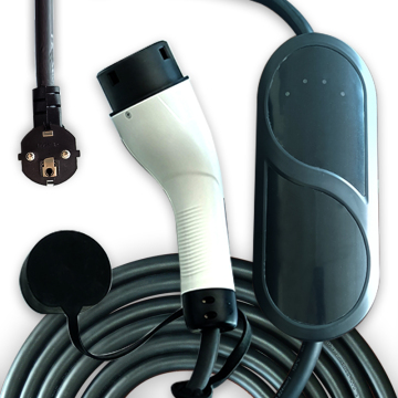 EU Standard EV Portable Charging Cable Type 2 to EU Schuko Plug CCS EV Charging