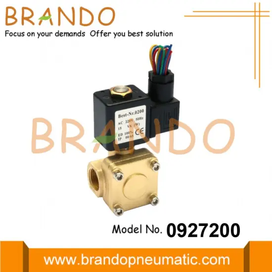 0927200 1/2'' Normally Closed Brass Solenoid Valve 220VAC