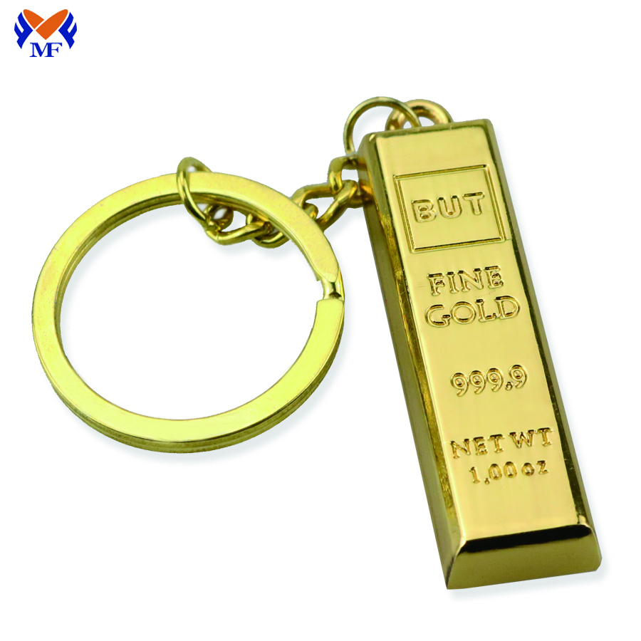 Gold Bar Keychain