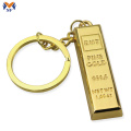 Metal Fake Gold Bar Ingot Bullion Keychain