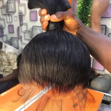 Cheap Hd Full 360 Lace Frontal Wig Natural Straight Raw Indian Virgin Human Hair Transparent Lace Front Human Hair Wig Vendor