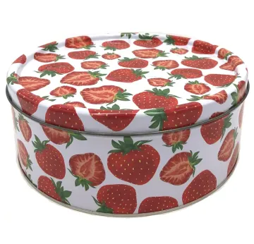 DADI Cylindrical Tin Box Cookie Jar with Lid