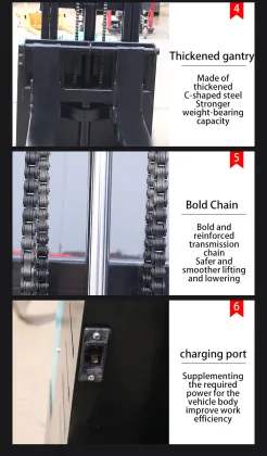 Beiqiang Hydraulic Stacker Pallet - 2 Ton Electric Stacker