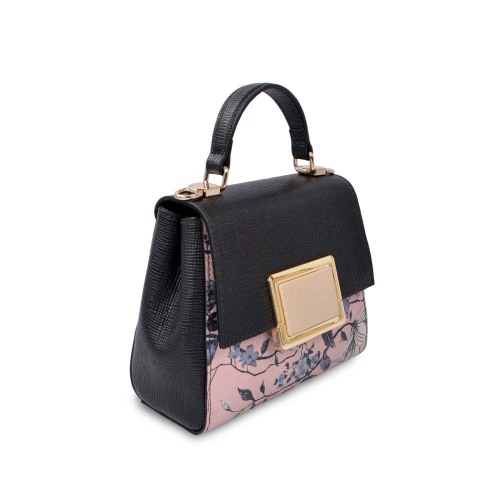 Flower Printed 100% Genuine Female Daily Tote Bag