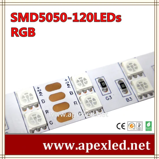 RGB led adhesive rope light SMD5050 double line design
